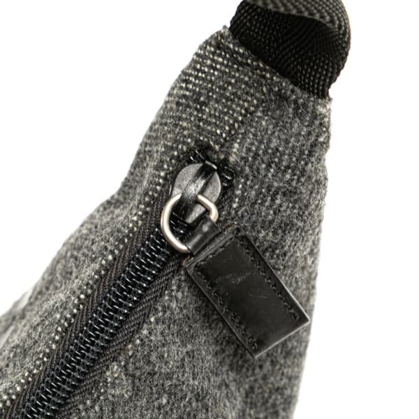 Pre-owned Prada Wool Shoulder Bag Gray