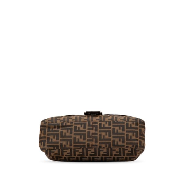 Pre-owned Fendi Zucca Canvas Shoulder Bag Brown