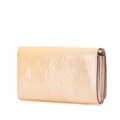 Miniatyrbillede 2 af 10: Pre-owned Louis Vuitton Monogram Vernis Portefeuille Sarah Chain Wallet Brown