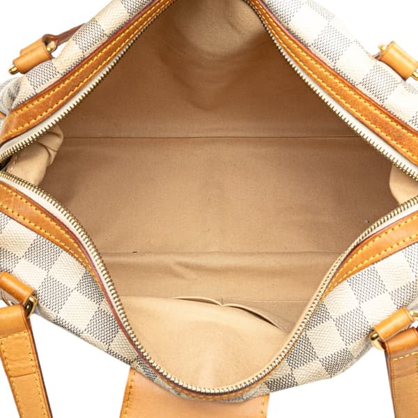 Pre-owned Louis Vuitton Damier Azur Stresa PM White