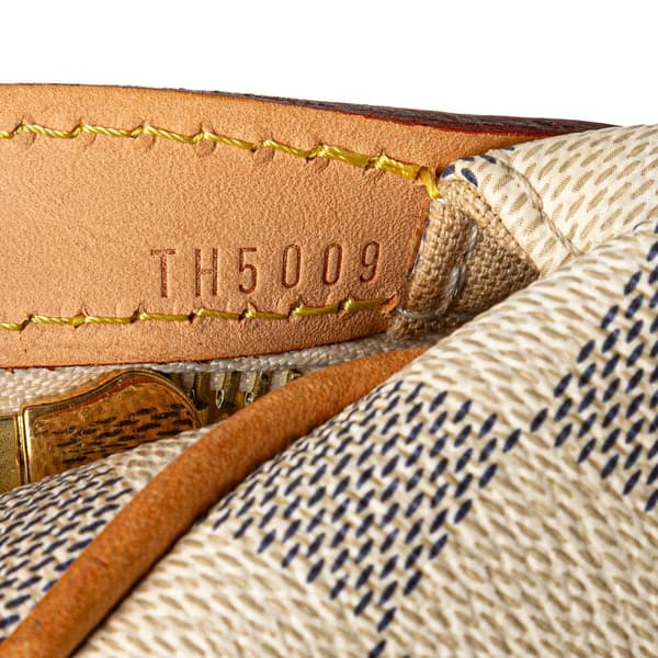 Pre-owned Louis Vuitton Damier Azur Stresa PM White