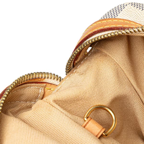 Pre-owned Louis Vuitton Damier Azur Stresa PM White