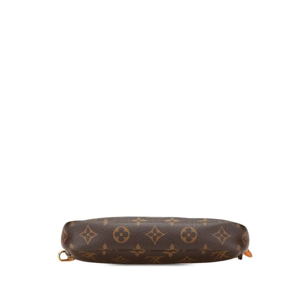 Pre-owned Louis Vuitton Monogram Pochette Accessoires Brown