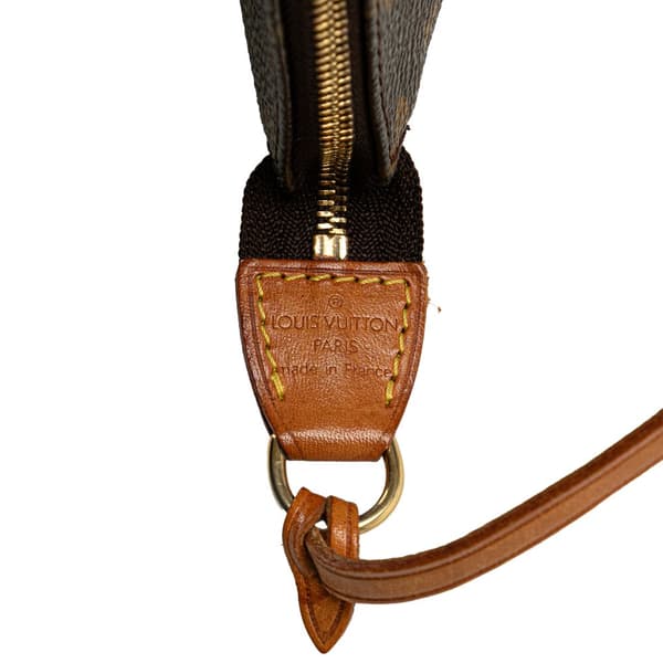 Pre-owned Louis Vuitton Monogram Pochette Accessoires Brown