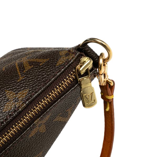Pre-owned Louis Vuitton Monogram Pochette Accessoires Brown