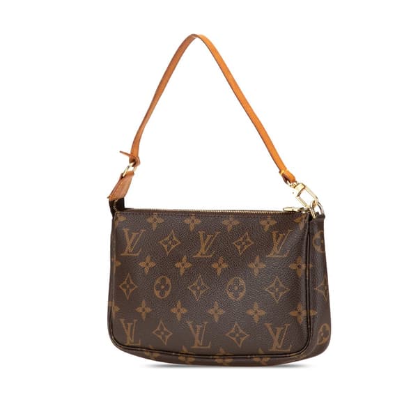 Pre-owned Louis Vuitton Monogram Pochette Accessoires Brown