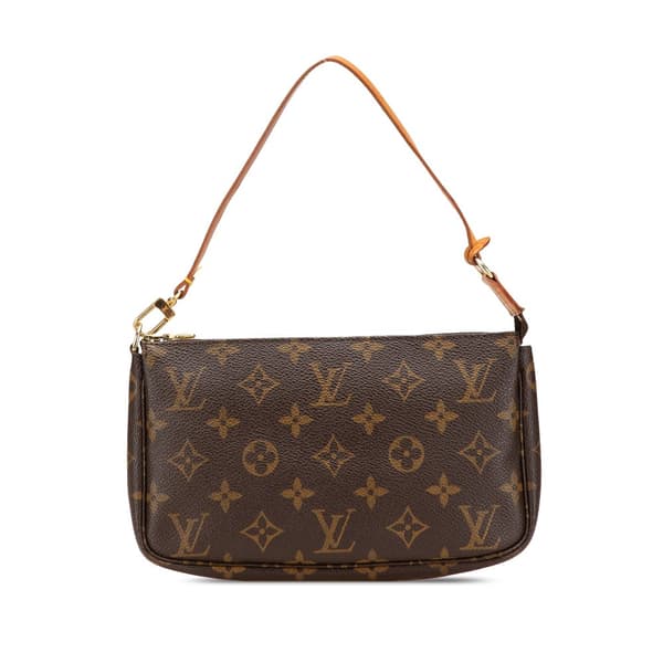 Pre-owned Louis Vuitton Monogram Pochette Accessoires Brown