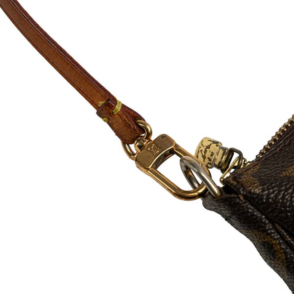 Pre-owned Louis Vuitton Monogram Pochette Accessoires Brown