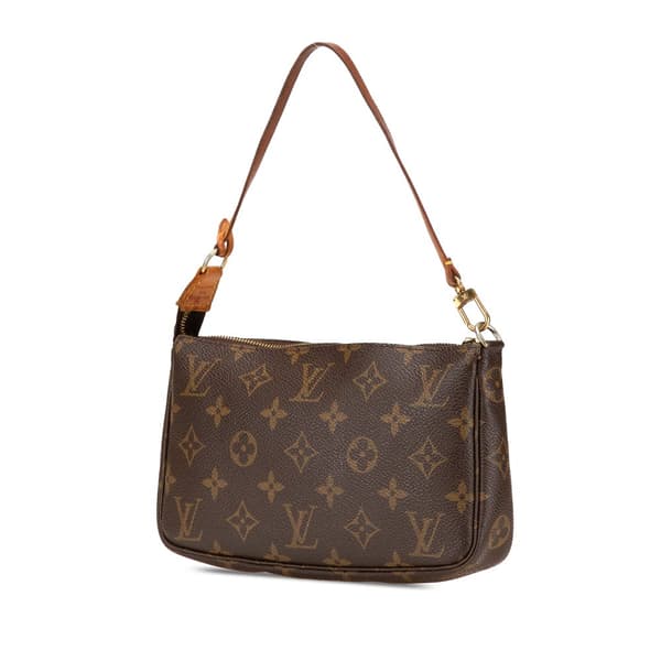 Pre-owned Louis Vuitton Monogram Pochette Accessoires Brown