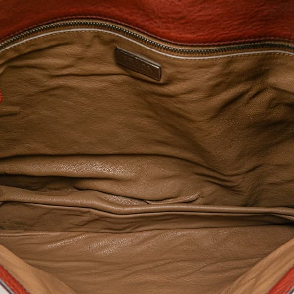 Pre-owned Prada Vitello Daino Flap Shoulder Bag Red