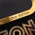 Miniatyrbilde 5 av 10: Pre-owned Louis Vuitton Suede and Goatskin Avant Garde Pochette Black