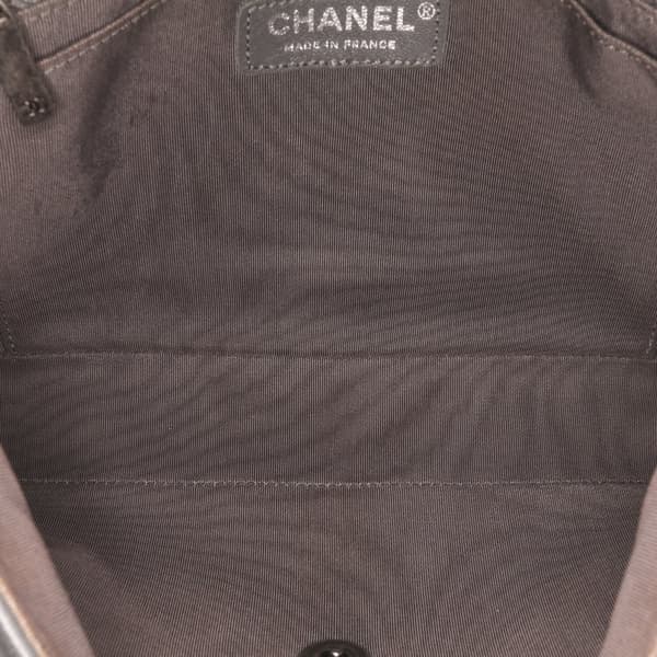 Pre-owned Chanel Paris-Salzburg Medium Lambskin Tyrolean Flap Gray