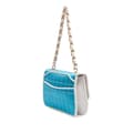 Miniatyrbild 2 av 9: Pre-owned Chanel Reissue Square Quilt Satin Flap Blue