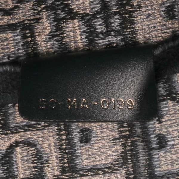 Pre-owned Dior Oblique Embroidered Canvas Saddle Bag Blue