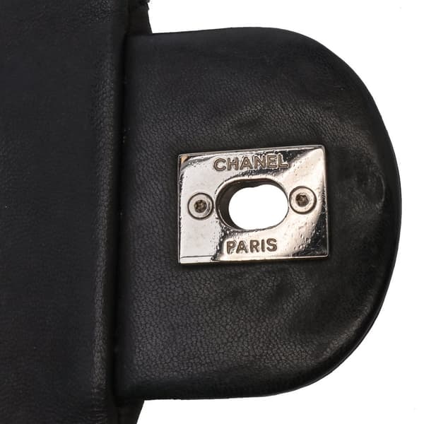 Pre-owned Chanel Medium Quilted Lambskin Coco Rain Flap Black