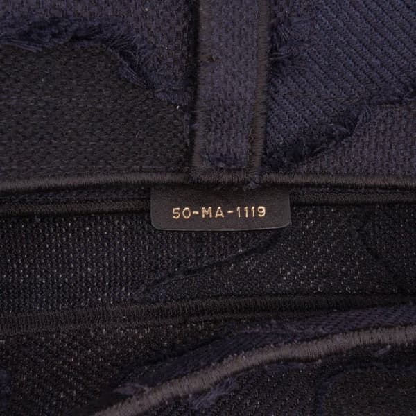 Pre-owned Dior Canvas Embroidered Camouflage Saddle Bag Blue