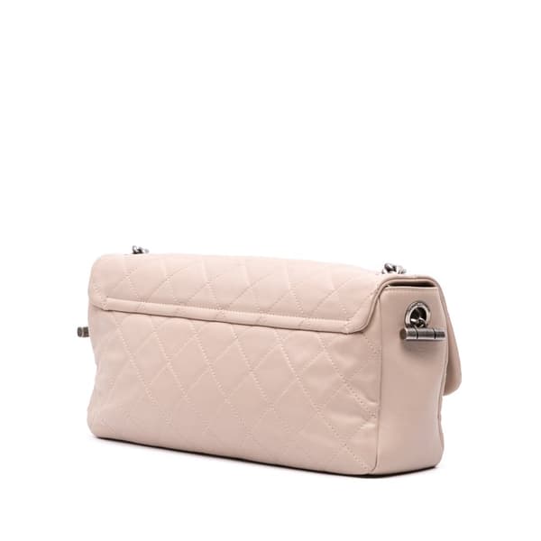 Pre-owned Chanel Large Quilted Lambskin Country Chic Flap Brown