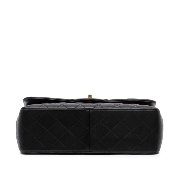 Pre-owned Chanel Jumbo Classic Lambskin Double Flap Black