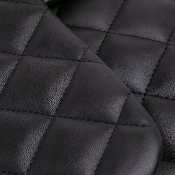 Pre-owned Chanel Jumbo Classic Lambskin Double Flap Black