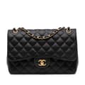 Pikkukuva 1 / 10: Pre-owned Chanel Jumbo Classic Lambskin Double Flap Black
