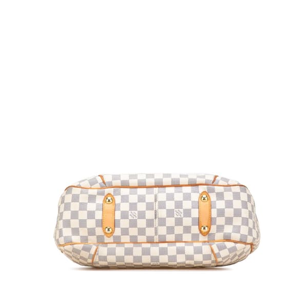 Pre-owned Louis Vuitton Damier Azur Galliera PM White