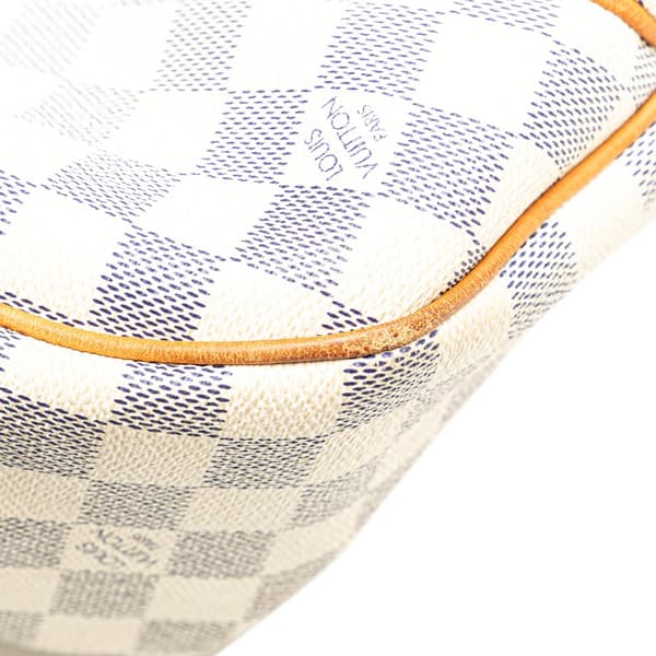 Pre-owned Louis Vuitton Damier Azur Galliera PM White
