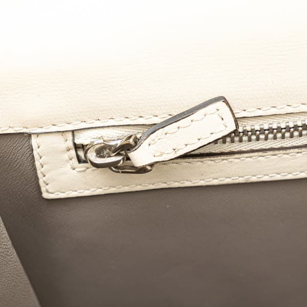 Pre-owned Gucci Leather Lady Bamboo Shoulder Bag White