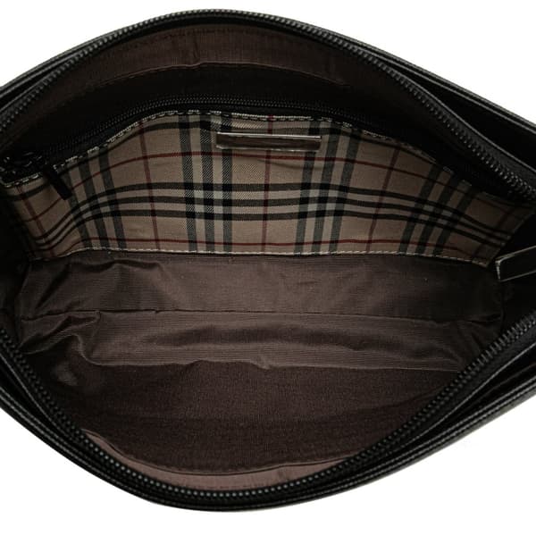 Pre-owned Burberry Leather Shoulder Bag Black