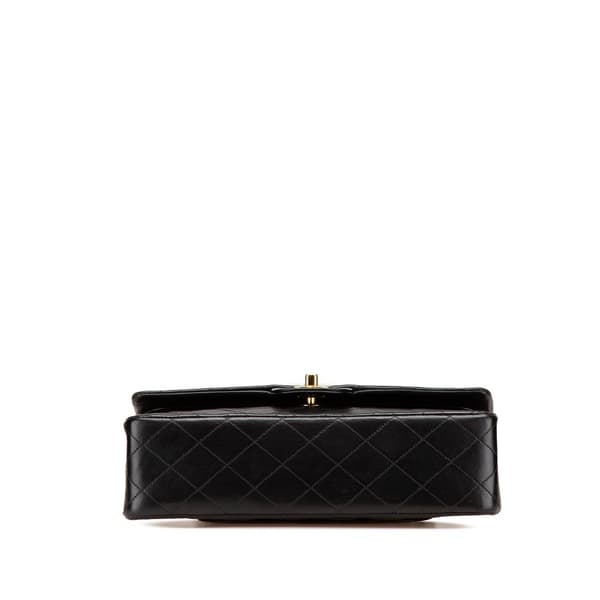 Pre-owned Chanel Medium Classic Lambskin Double Flap Black