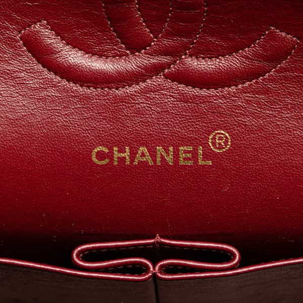 Pre-owned Chanel Medium Classic Lambskin Double Flap Black
