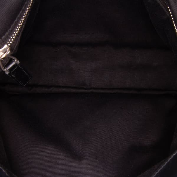 Pre-owned Saint Laurent Medium Matelasse Leather LouLou Shoulder Bag Black