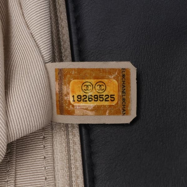Pre-owned Chanel Jumbo Perforated Lambskin Single Flap Blue