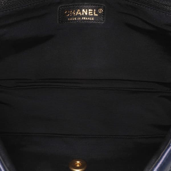 Pre-owned Chanel Medium Bicolor Quilted Lambskin Elegant CC Flap Blue