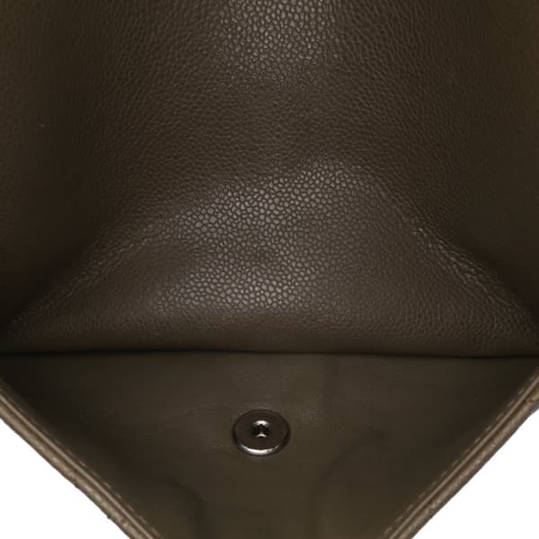 Pre-owned Chanel Jumbo Classic Caviar Double Flap Brown