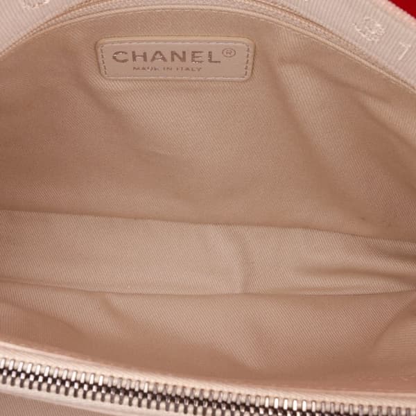 Pre-owned Chanel Large Quilted Shiny Lambskin Burgundy Rocks Flap Red