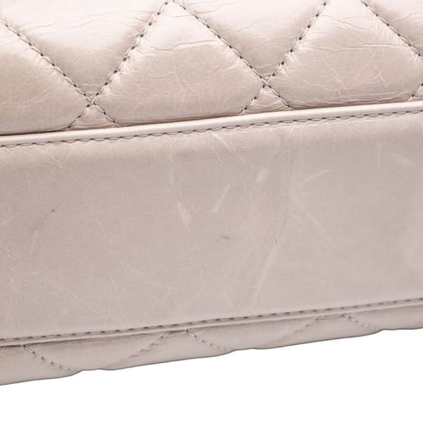 Pre-owned Chanel Large Quilted Glazed Calfskin Coco Soft Flap Brown