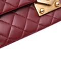 Miniatyrbild 10 av 10: Pre-owned Chanel Quilted Lambskin Pagoda Accordion Flap Red