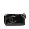 Pikkukuva 1 / 10: Pre-owned Chanel Terry Cloth CC Sport Line Shoulder Bag Black