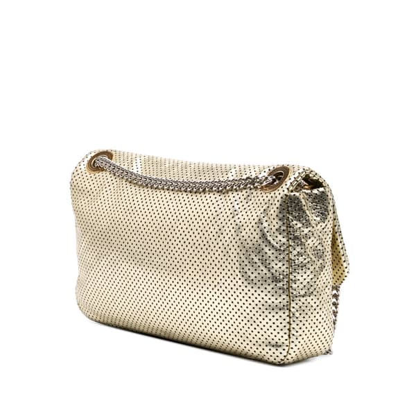 Pre-owned Chanel Medium Reissue Perforated Calfskin Drill Flap Gold
