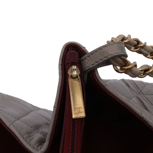 Pre-owned Chanel Jumbo CC Quilted Calfskin Straight Flap Brown
