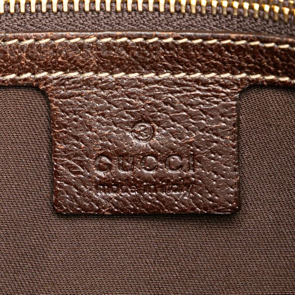 Pre-owned Gucci GG Canvas Charmy Shoulder Bag Brown