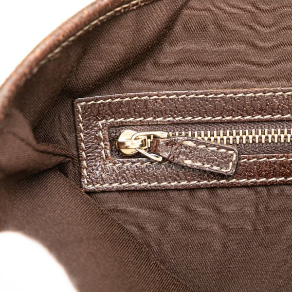 Pre-owned Gucci GG Canvas Charmy Shoulder Bag Brown