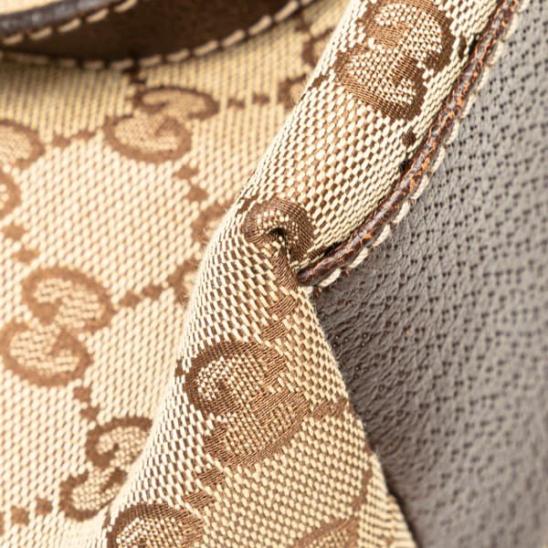 Pre-owned Gucci GG Canvas Charmy Shoulder Bag Brown