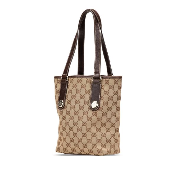 Pre-owned Gucci GG Canvas Charmy Shoulder Bag Brown
