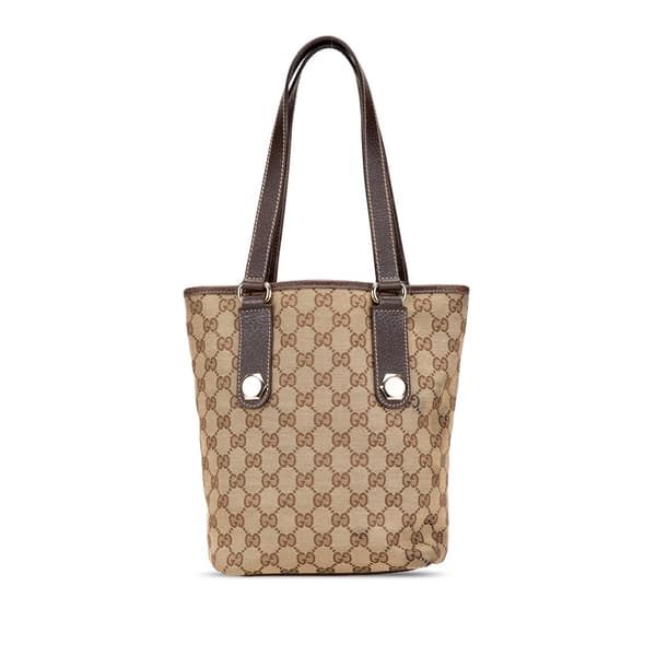 Pre-owned Gucci GG Canvas Charmy Shoulder Bag Brown