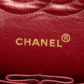 Miniatyrbillede 5 af 10: Pre-owned Chanel Medium Classic Lambskin Double Flap Blue