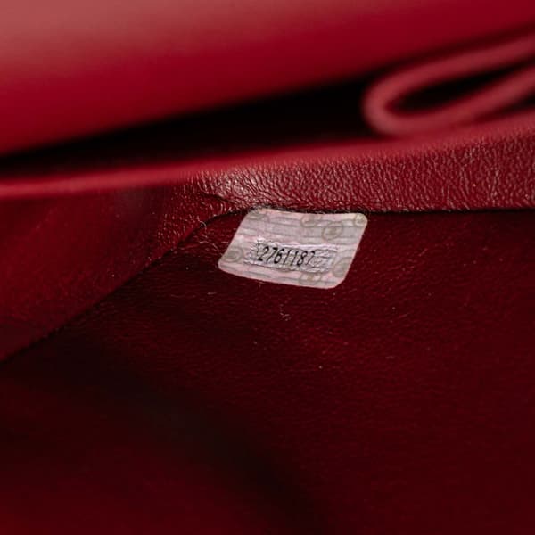 Pre-owned Chanel Medium Classic Lambskin Double Flap Blue