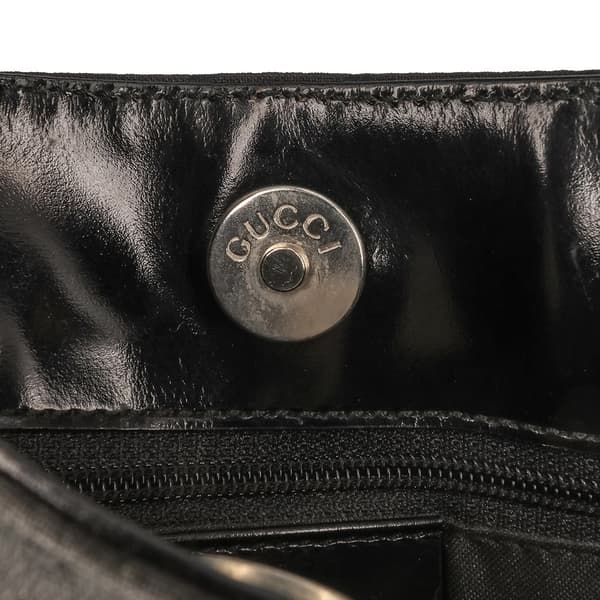Pre-owned Gucci GG Nylon Shoulder Bag Black