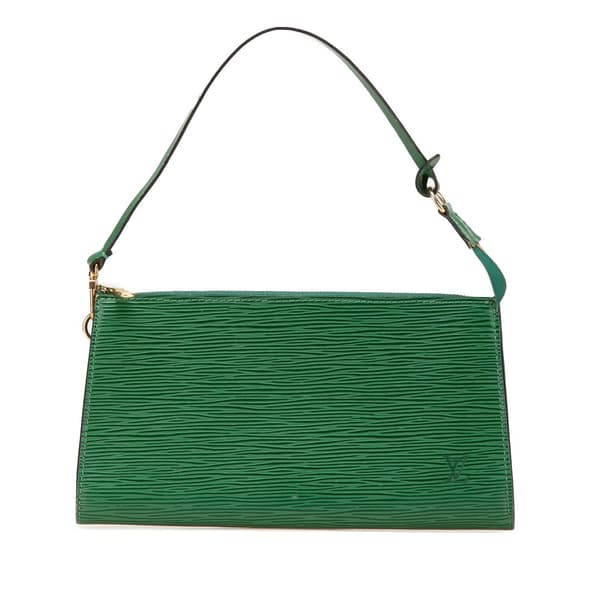 Pre-owned Louis Vuitton Epi Pochette Accessoires Green