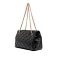 Miniatyrbillede 2 af 10: Pre-owned Chanel Reissue 2.55 Glazed Crackled Calfskin Shopping Bag Black